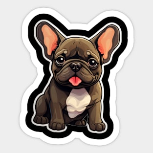 Cute French Bulldog Frenchie Dog Lover Funny Sticker